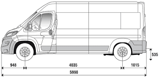 Розміри Стандартний бус (Fiat Ducato)